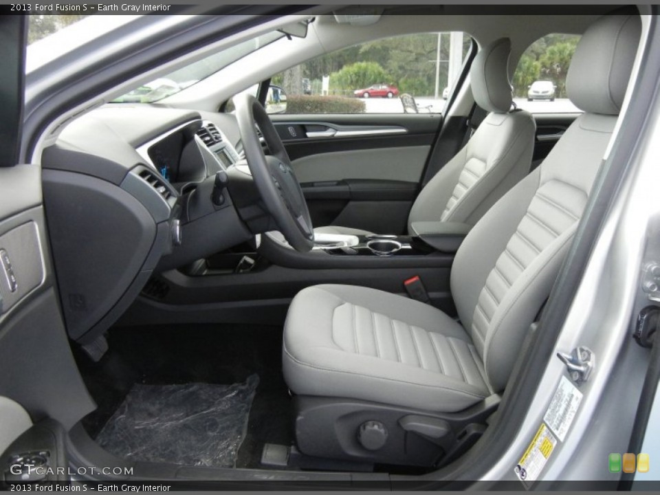Earth Gray Interior Front Seat for the 2013 Ford Fusion S #73059522