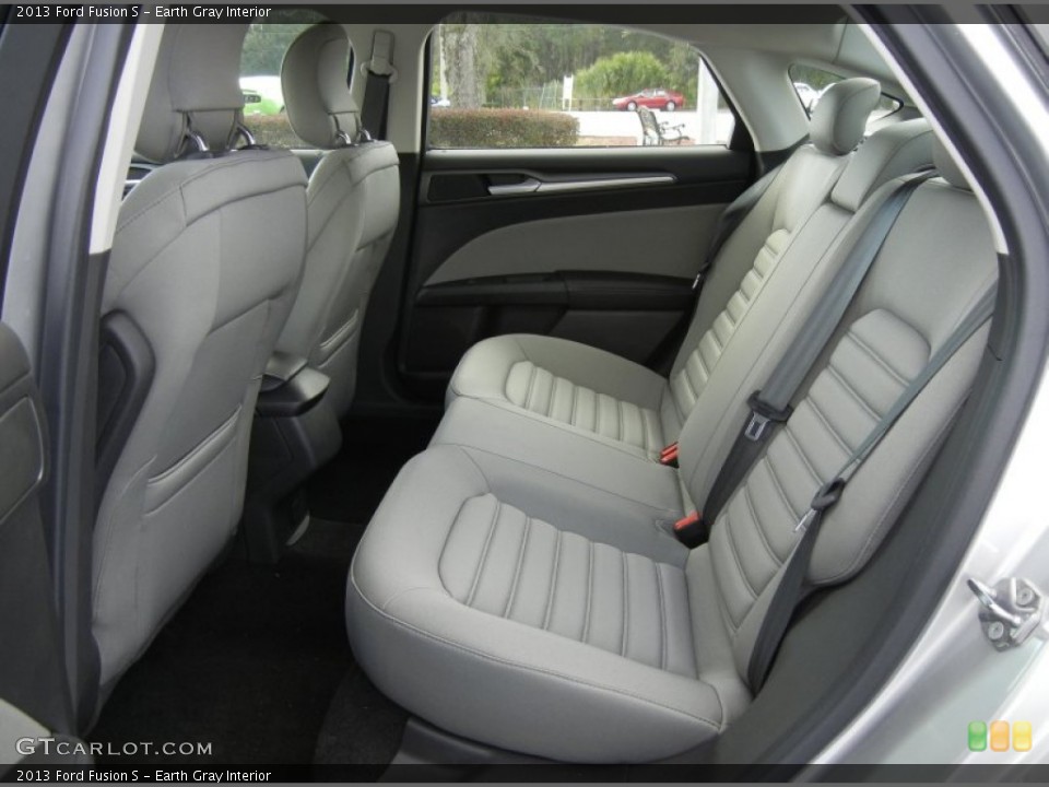 Earth Gray Interior Rear Seat for the 2013 Ford Fusion S #73059546