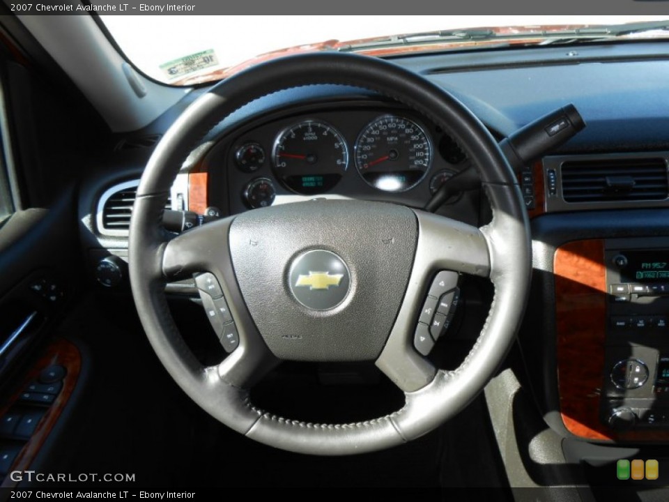 Ebony Interior Steering Wheel for the 2007 Chevrolet Avalanche LT #73061688