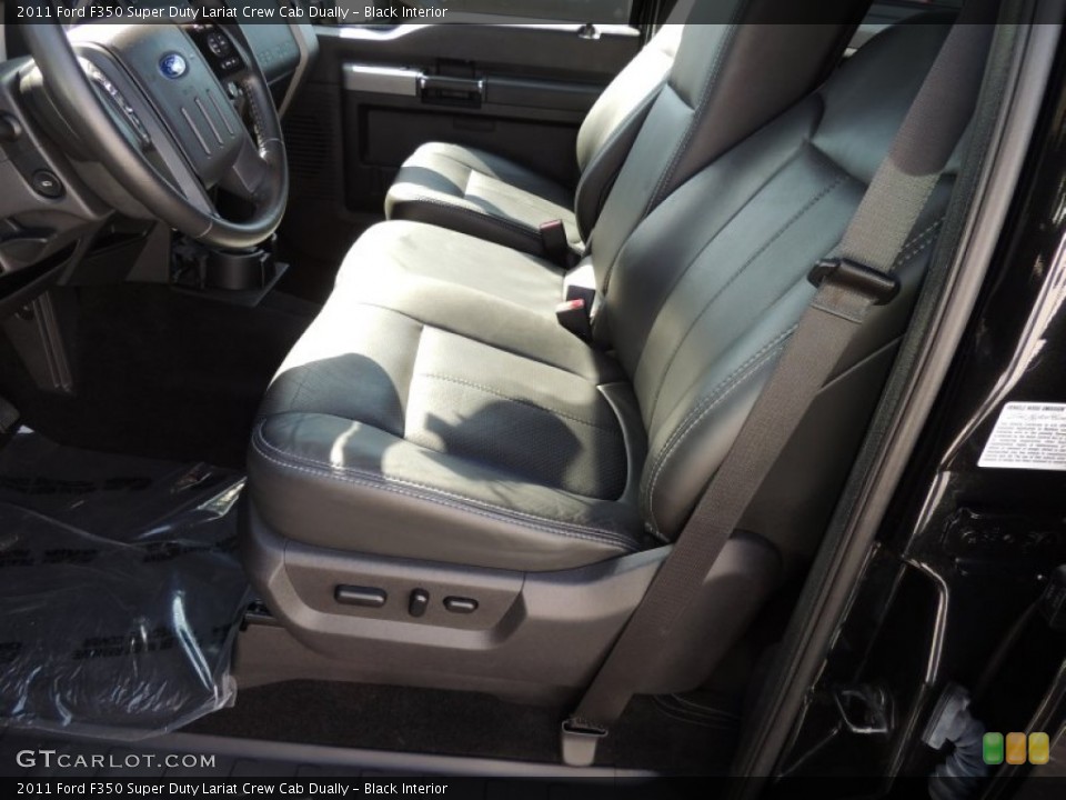 Black Interior Front Seat for the 2011 Ford F350 Super Duty Lariat Crew Cab Dually #73063284