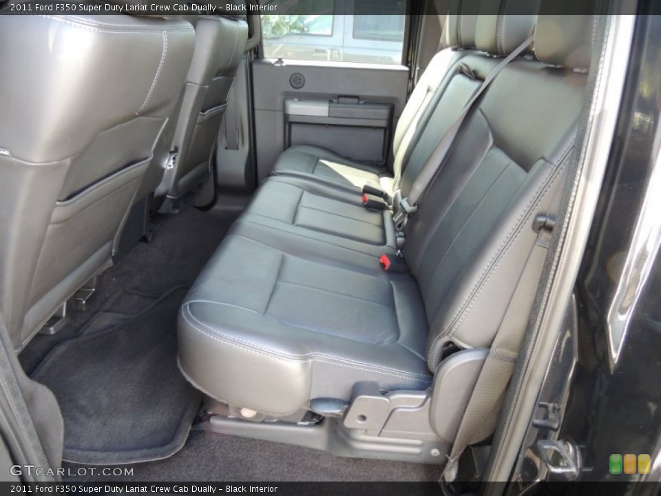 Black Interior Rear Seat for the 2011 Ford F350 Super Duty Lariat Crew Cab Dually #73063335