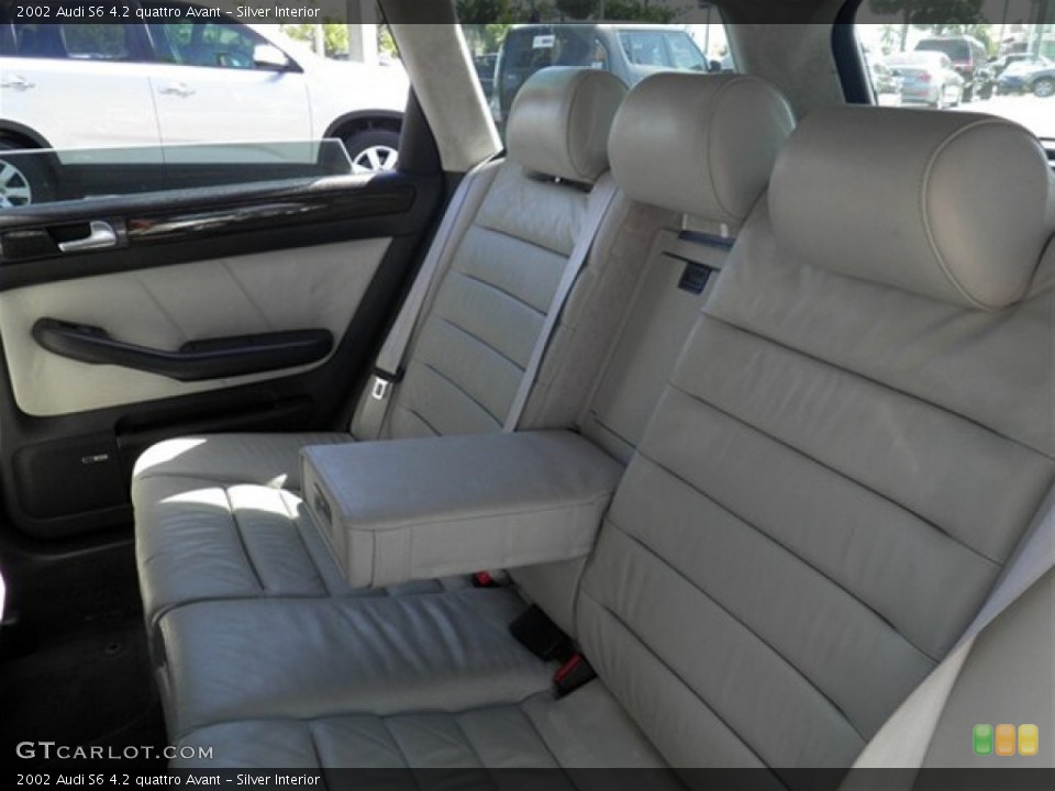 Silver Interior Rear Seat for the 2002 Audi S6 4.2 quattro Avant #73064112
