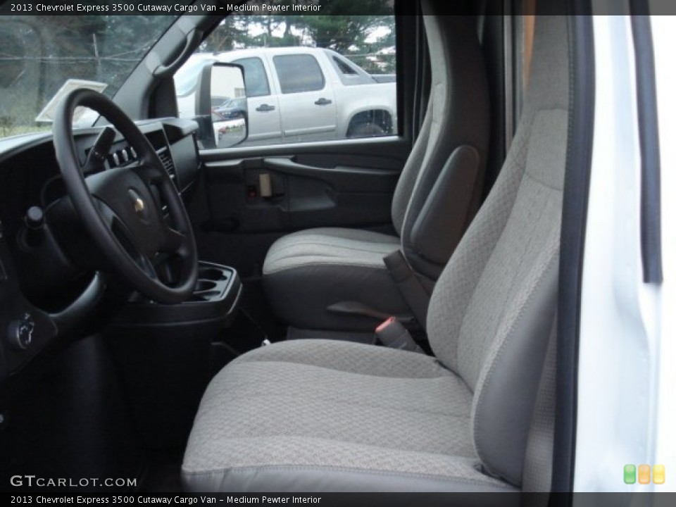 Medium Pewter Interior Front Seat for the 2013 Chevrolet Express 3500 Cutaway Cargo Van #73064172