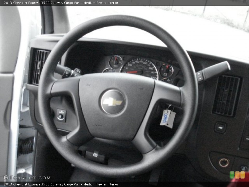 Medium Pewter Interior Steering Wheel for the 2013 Chevrolet Express 3500 Cutaway Cargo Van #73064281