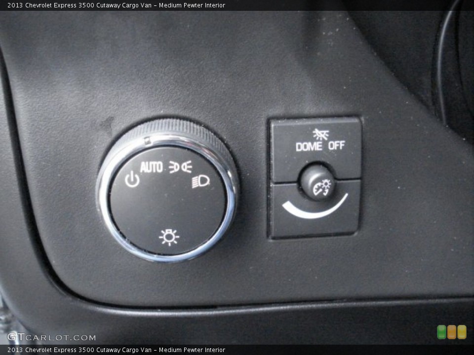 Medium Pewter Interior Controls for the 2013 Chevrolet Express 3500 Cutaway Cargo Van #73064306