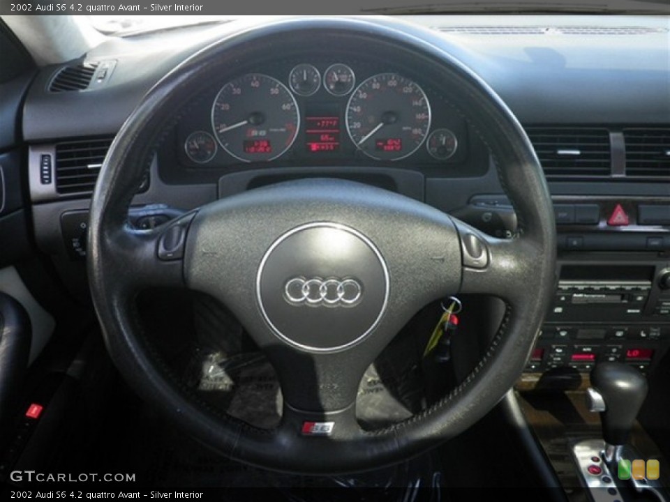 Silver Interior Steering Wheel for the 2002 Audi S6 4.2 quattro Avant #73064339