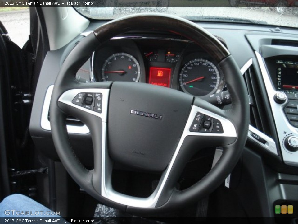 Jet Black Interior Steering Wheel for the 2013 GMC Terrain Denali AWD #73065920