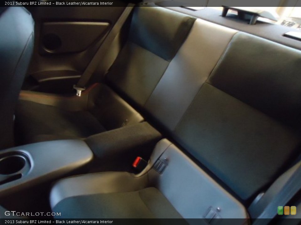 Black Leather/Alcantara Interior Rear Seat for the 2013 Subaru BRZ Limited #73070253