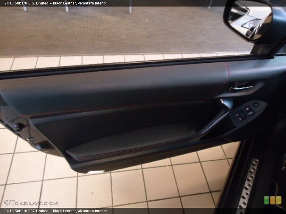 Black Leather/Alcantara Interior Door Panel for the 2013 Subaru BRZ Limited #73070289