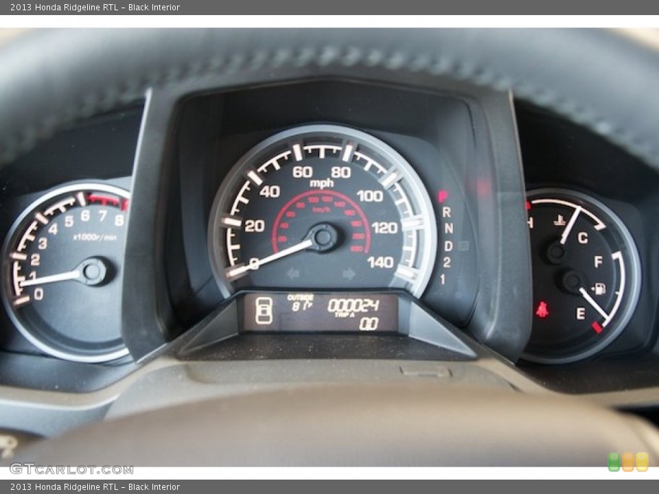 Black Interior Gauges for the 2013 Honda Ridgeline RTL #73070667