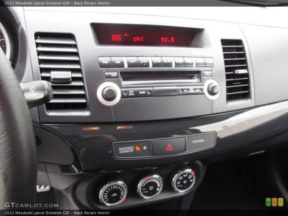 Black Recaro Interior Controls for the 2012 Mitsubishi Lancer Evolution GSR #73071344