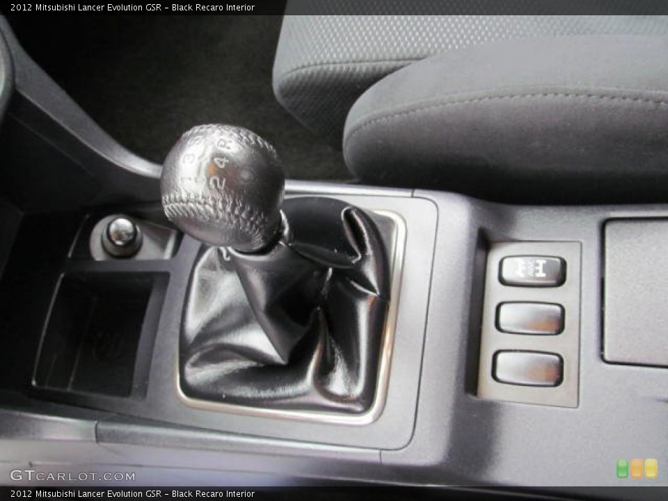 Black Recaro Interior Transmission for the 2012 Mitsubishi Lancer Evolution GSR #73071363