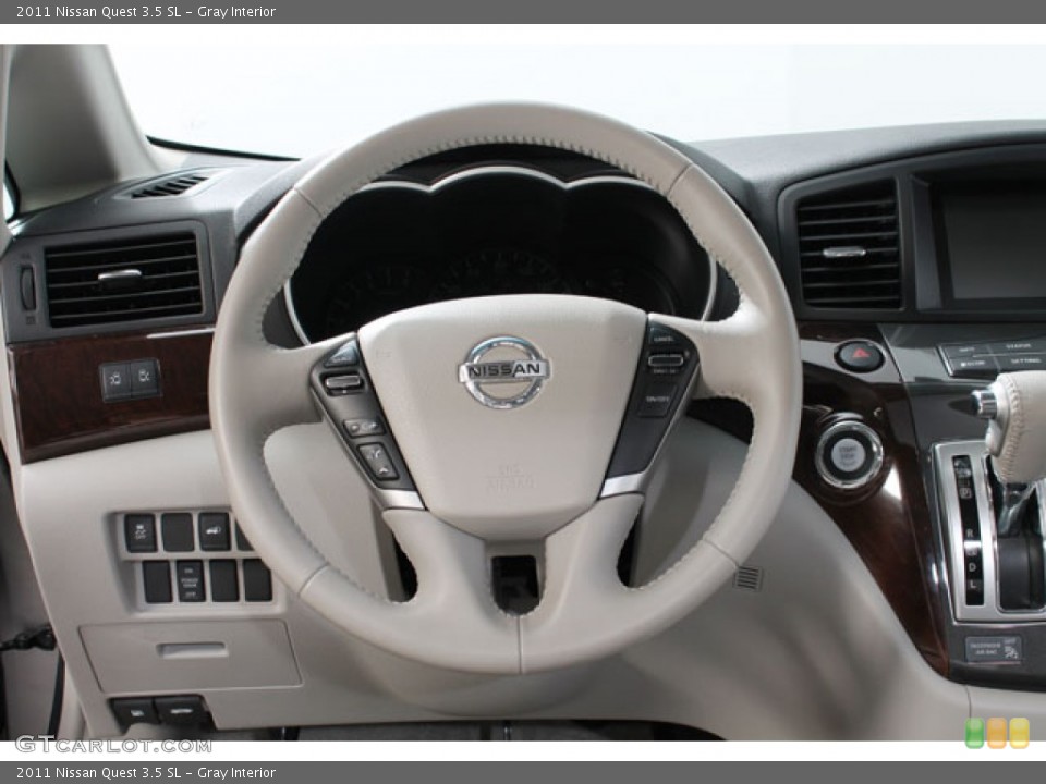 Gray Interior Steering Wheel for the 2011 Nissan Quest 3.5 SL #73072146