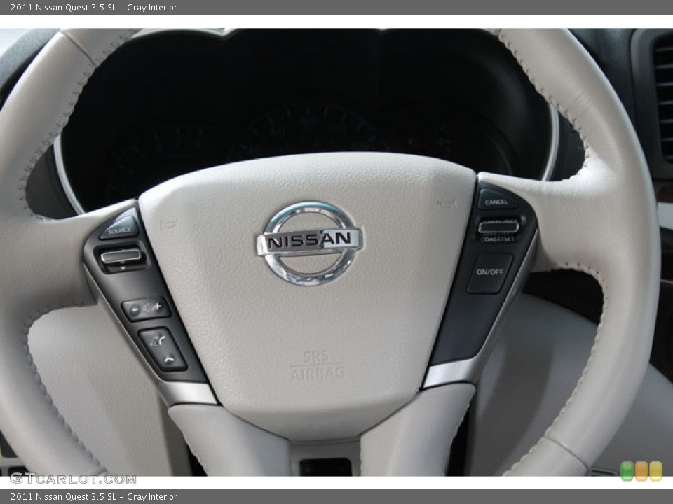 Gray Interior Steering Wheel for the 2011 Nissan Quest 3.5 SL #73072164