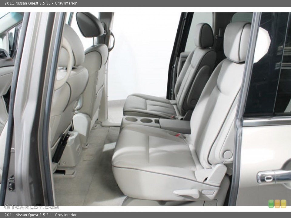 Gray Interior Rear Seat for the 2011 Nissan Quest 3.5 SL #73072374