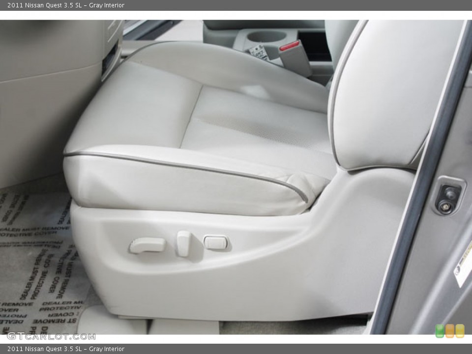 Gray Interior Rear Seat for the 2011 Nissan Quest 3.5 SL #73072413