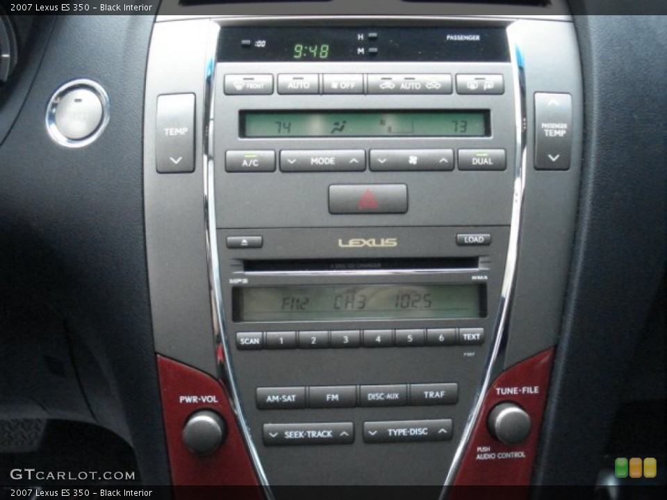Black Interior Controls for the 2007 Lexus ES 350 #73073415