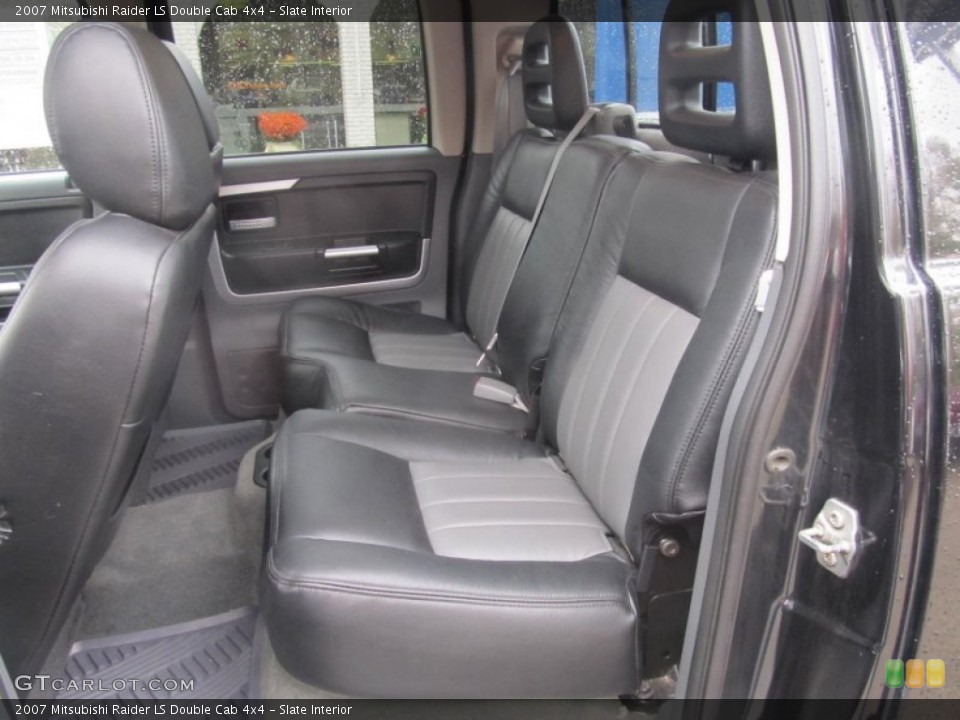 Slate Interior Rear Seat for the 2007 Mitsubishi Raider LS Double Cab 4x4 #73073667