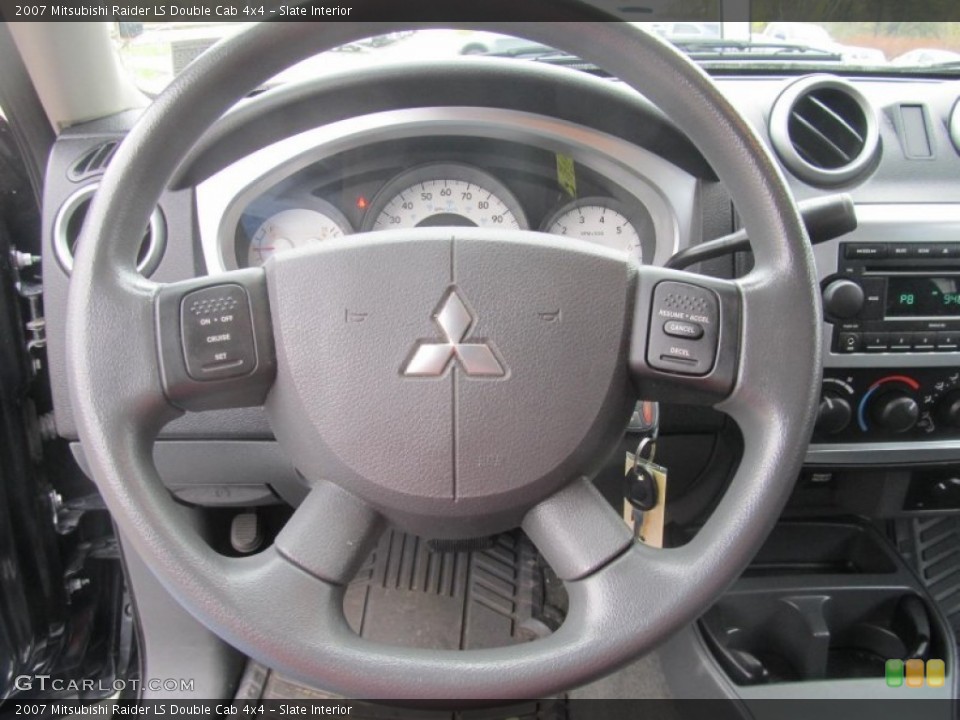 Slate Interior Steering Wheel for the 2007 Mitsubishi Raider LS Double Cab 4x4 #73073691