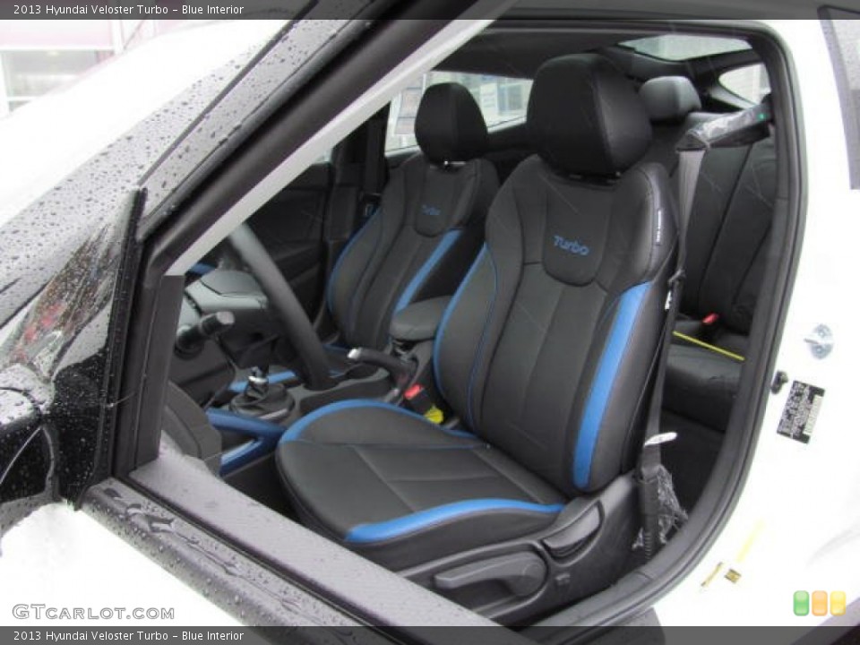 Blue Interior Front Seat for the 2013 Hyundai Veloster Turbo #73074898