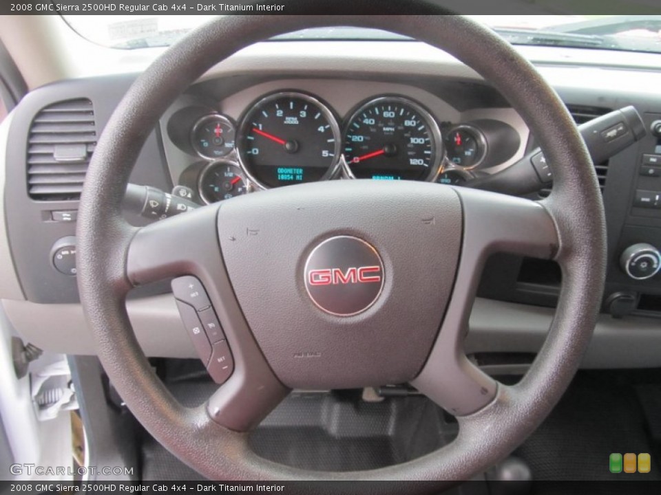 Dark Titanium Interior Steering Wheel for the 2008 GMC Sierra 2500HD Regular Cab 4x4 #73075228