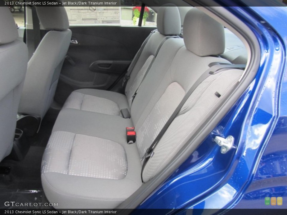 Jet Black/Dark Titanium Interior Rear Seat for the 2013 Chevrolet Sonic LS Sedan #73076151