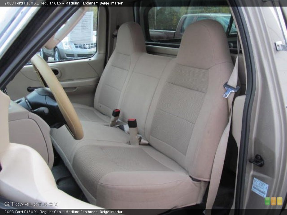 Medium Parchment Beige Interior Front Seat for the 2003 Ford F150 XL Regular Cab #73078128