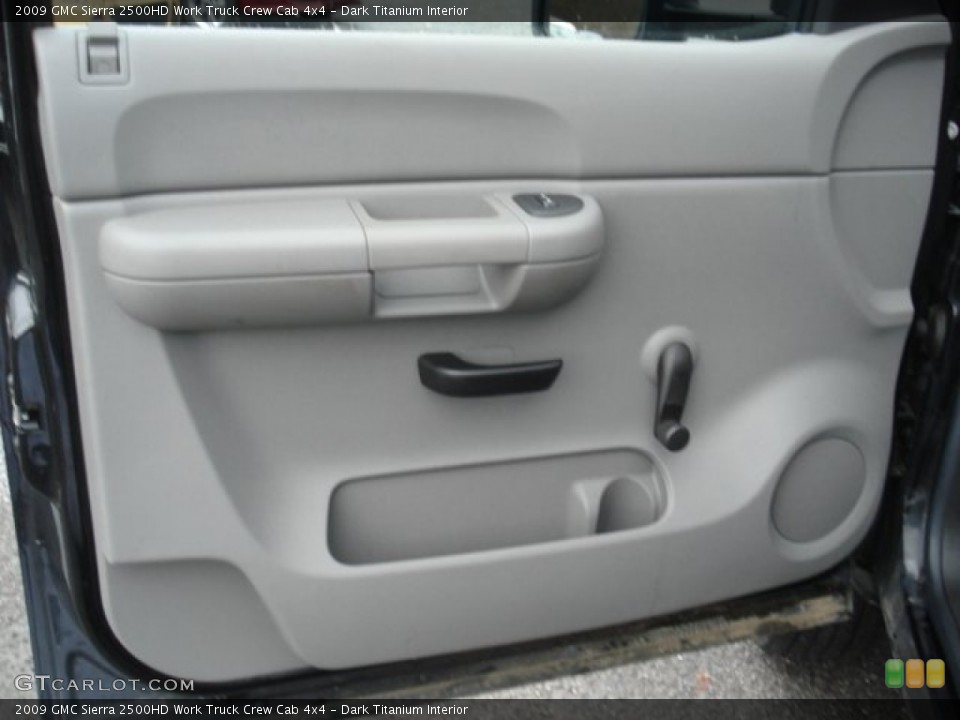 Dark Titanium Interior Door Panel for the 2009 GMC Sierra 2500HD Work Truck Crew Cab 4x4 #73078635