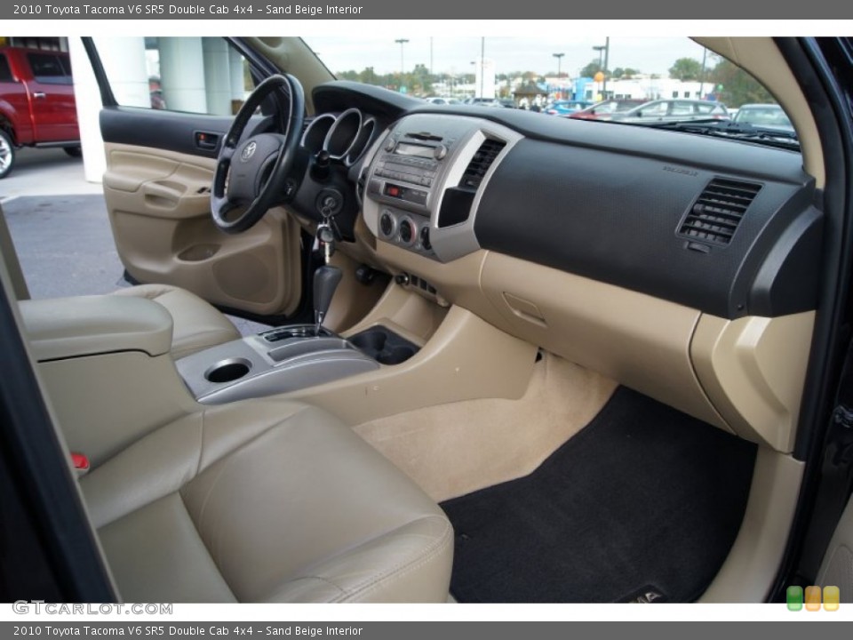 Sand Beige Interior Photo for the 2010 Toyota Tacoma V6 SR5 Double Cab 4x4 #73078994