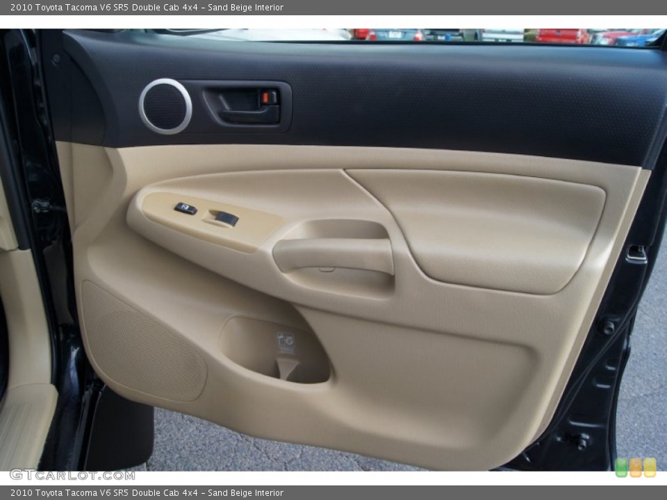 Sand Beige Interior Door Panel for the 2010 Toyota Tacoma V6 SR5 Double Cab 4x4 #73079013