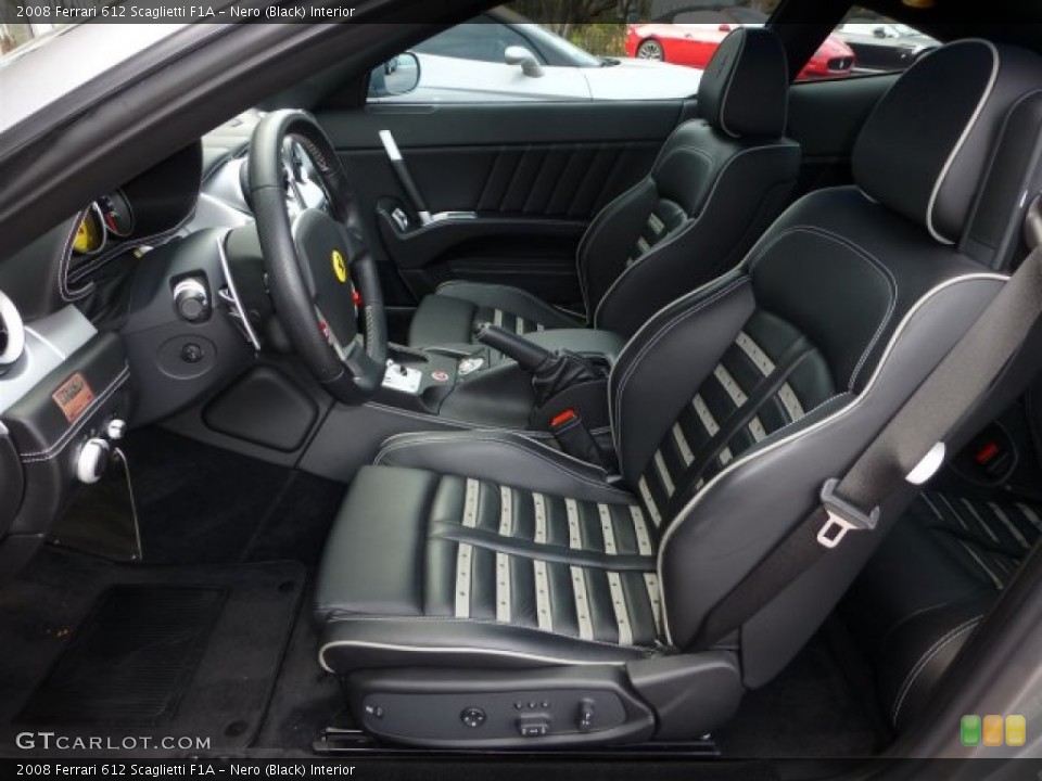 Nero (Black) Interior Front Seat for the 2008 Ferrari 612 Scaglietti F1A #73079418