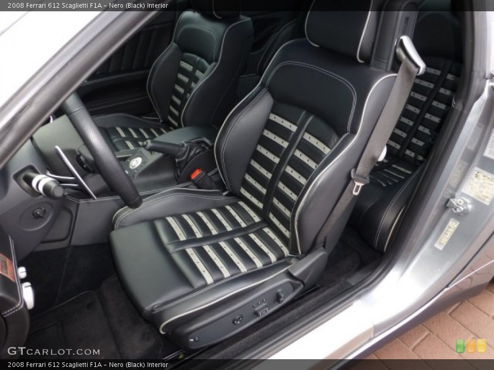 Nero (Black) Interior Front Seat for the 2008 Ferrari 612 Scaglietti F1A #73079431