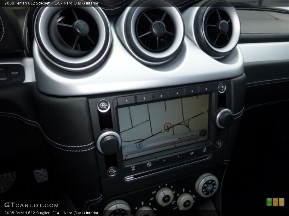 Nero (Black) Interior Navigation for the 2008 Ferrari 612 Scaglietti F1A #73079502