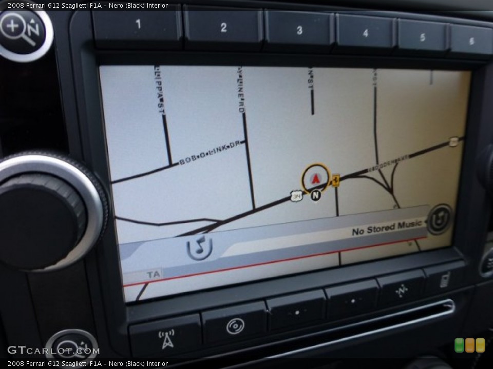 Nero (Black) Interior Navigation for the 2008 Ferrari 612 Scaglietti F1A #73079511