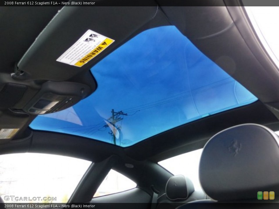 Nero (Black) Interior Sunroof for the 2008 Ferrari 612 Scaglietti F1A #73079530