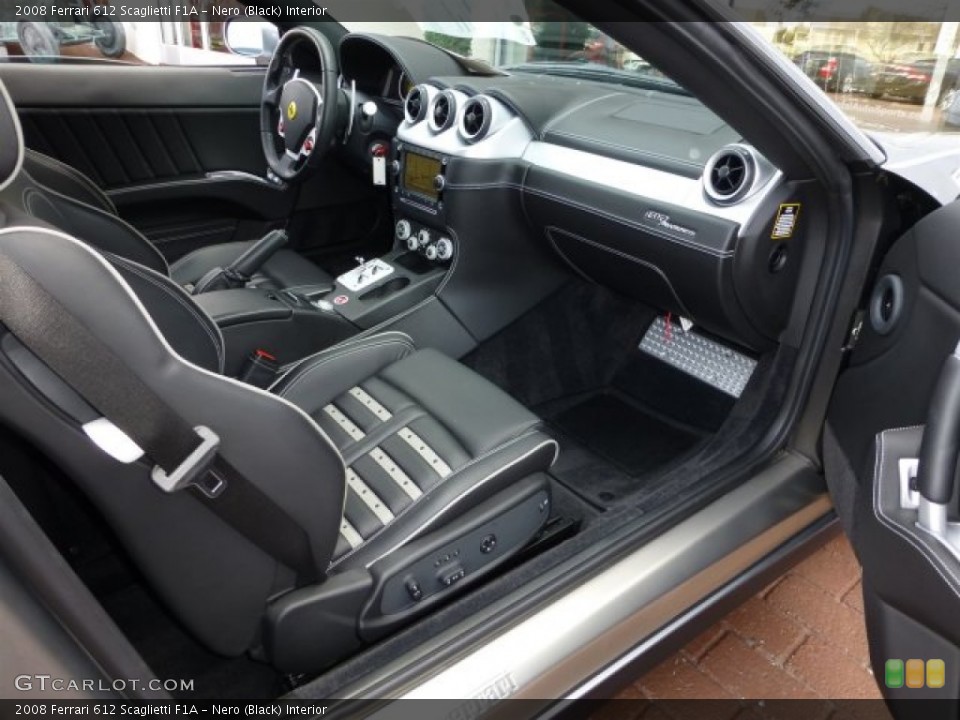 Nero (Black) Interior Photo for the 2008 Ferrari 612 Scaglietti F1A #73079565