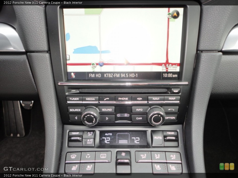 Black Interior Navigation for the 2012 Porsche New 911 Carrera Coupe #73080017