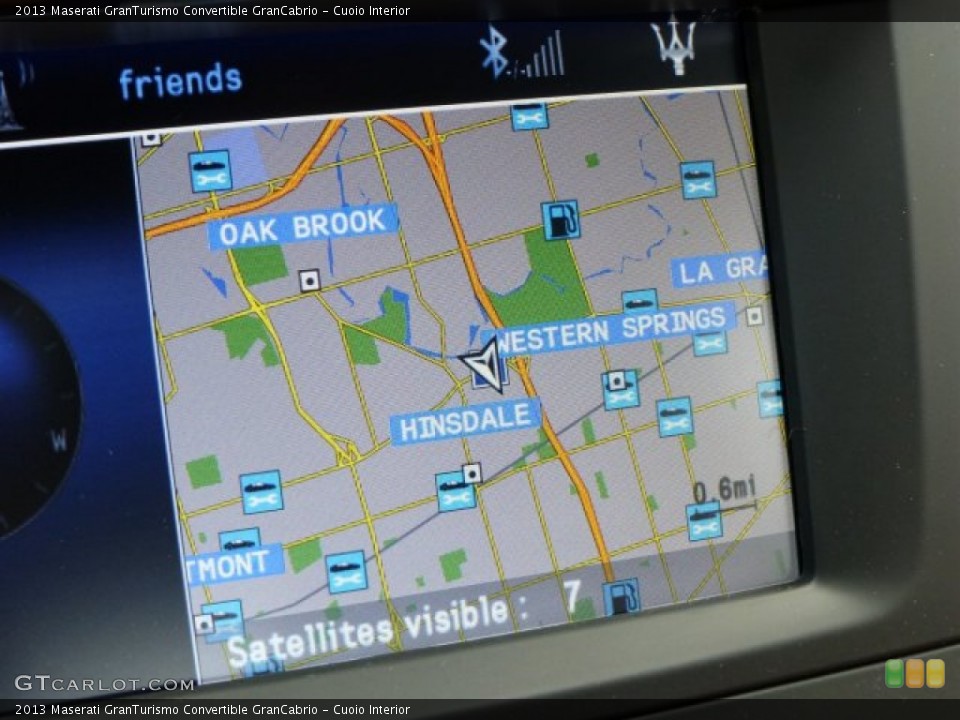 Cuoio Interior Navigation for the 2013 Maserati GranTurismo Convertible GranCabrio #73080024