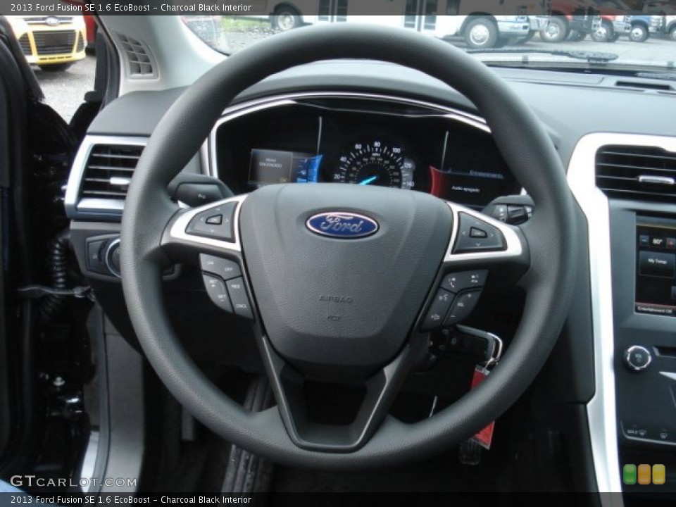 Charcoal Black Interior Steering Wheel for the 2013 Ford Fusion SE 1.6 EcoBoost #73081002