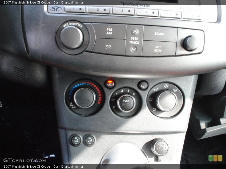 Dark Charcoal Interior Controls for the 2007 Mitsubishi Eclipse GS Coupe #73081413