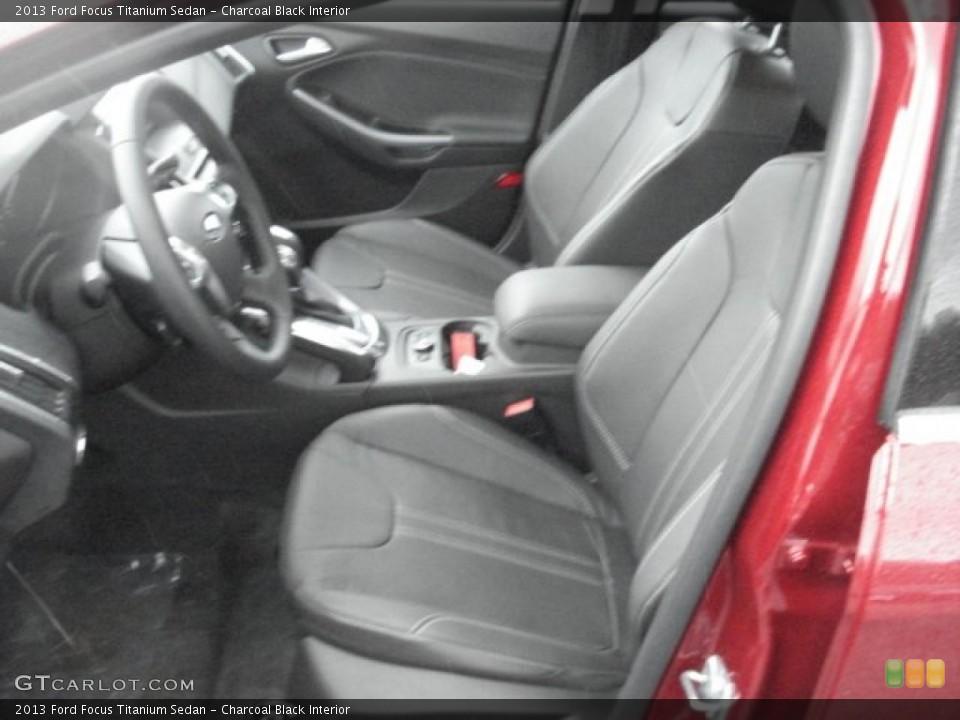 Charcoal Black Interior Front Seat for the 2013 Ford Focus Titanium Sedan #73081656