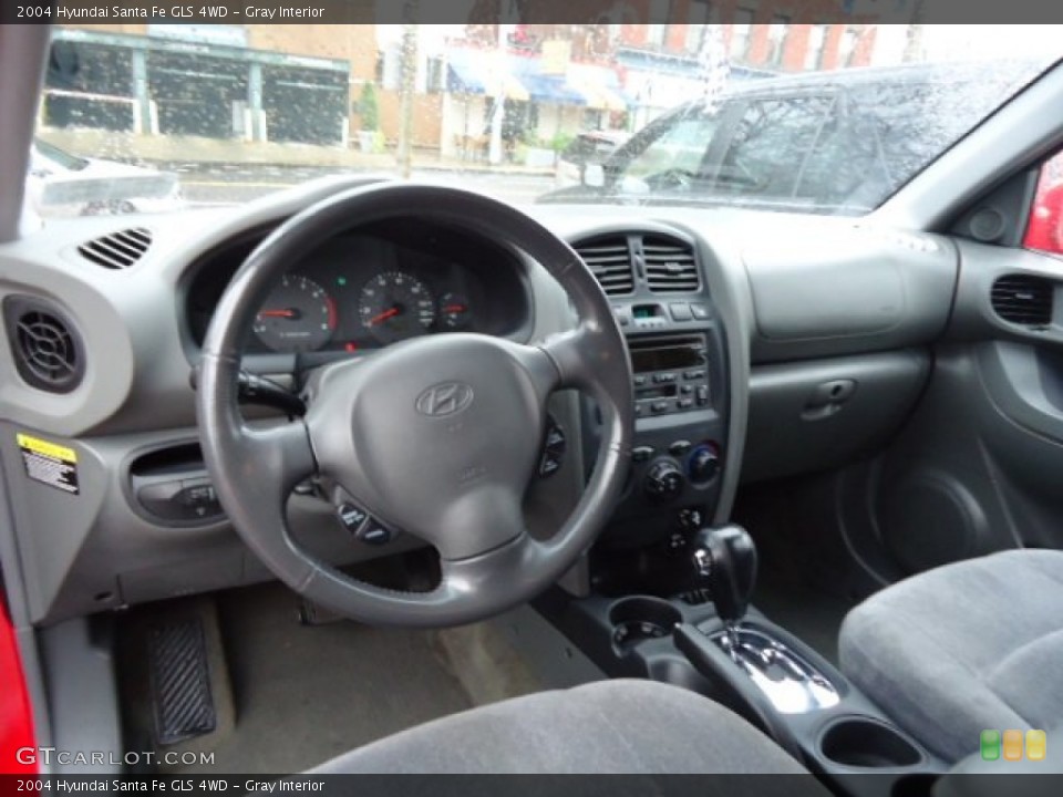 Gray Interior Prime Interior for the 2004 Hyundai Santa Fe GLS 4WD #73082460