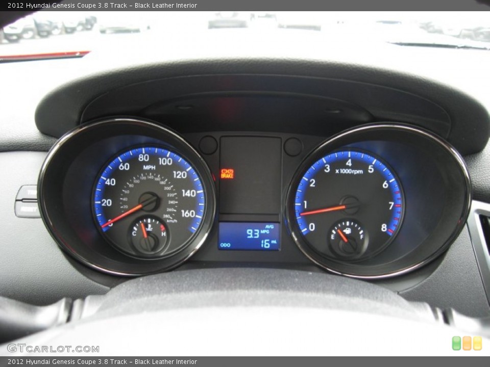 Black Leather Interior Gauges for the 2012 Hyundai Genesis Coupe 3.8 Track #73084861