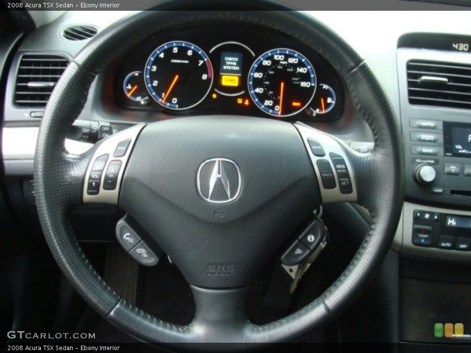 Ebony Interior Steering Wheel for the 2008 Acura TSX Sedan #73085163