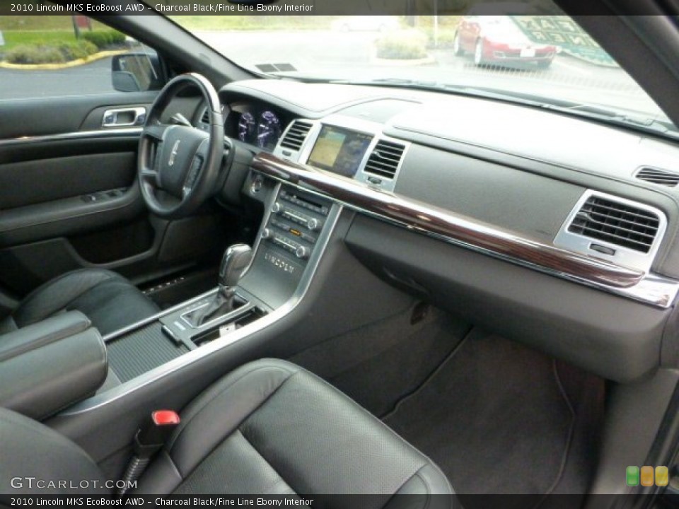 Charcoal Black/Fine Line Ebony Interior Photo for the 2010 Lincoln MKS EcoBoost AWD #73085343