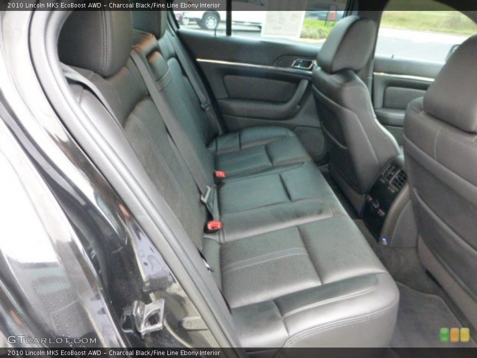Charcoal Black/Fine Line Ebony Interior Rear Seat for the 2010 Lincoln MKS EcoBoost AWD #73085383