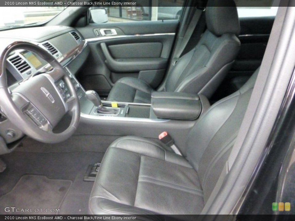 Charcoal Black/Fine Line Ebony Interior Photo for the 2010 Lincoln MKS EcoBoost AWD #73085424