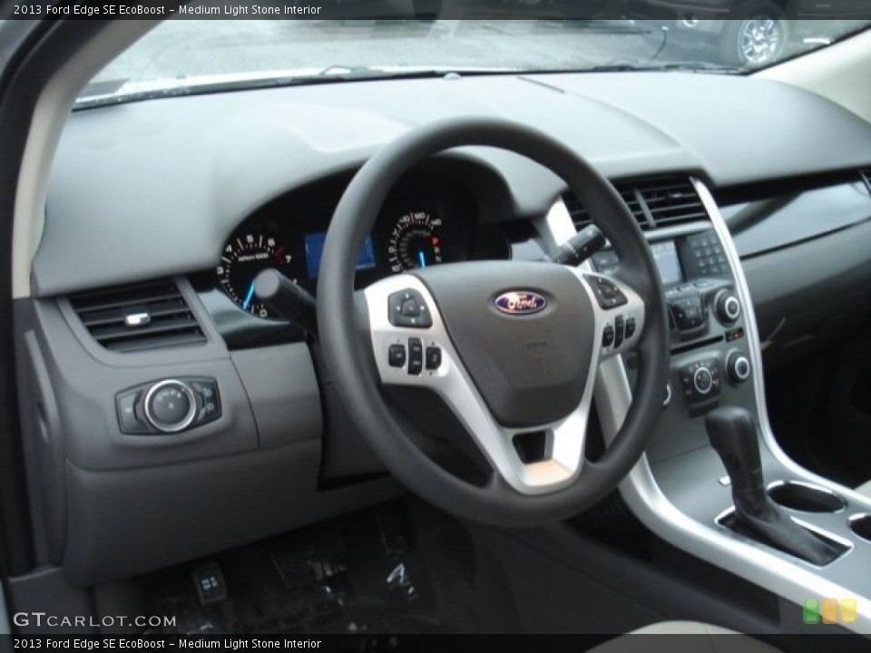 Medium Light Stone Interior Dashboard for the 2013 Ford Edge SE EcoBoost #73086141
