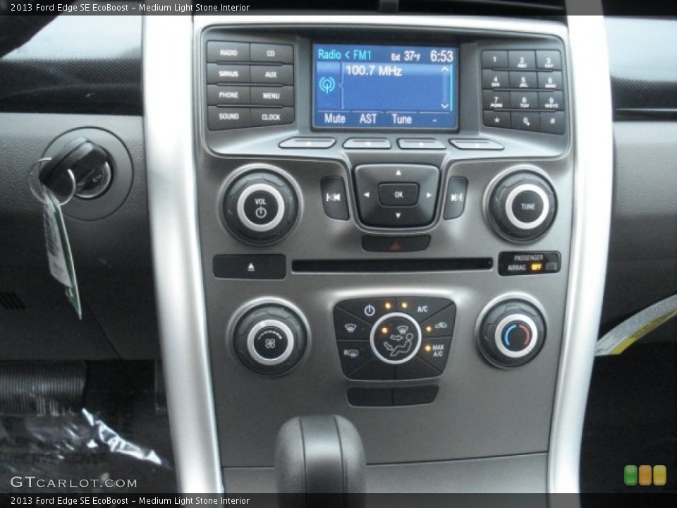 Medium Light Stone Interior Controls for the 2013 Ford Edge SE EcoBoost #73086255