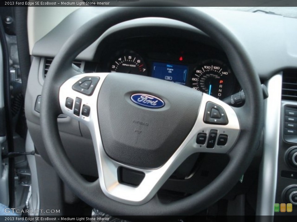 Medium Light Stone Interior Steering Wheel for the 2013 Ford Edge SE EcoBoost #73086288
